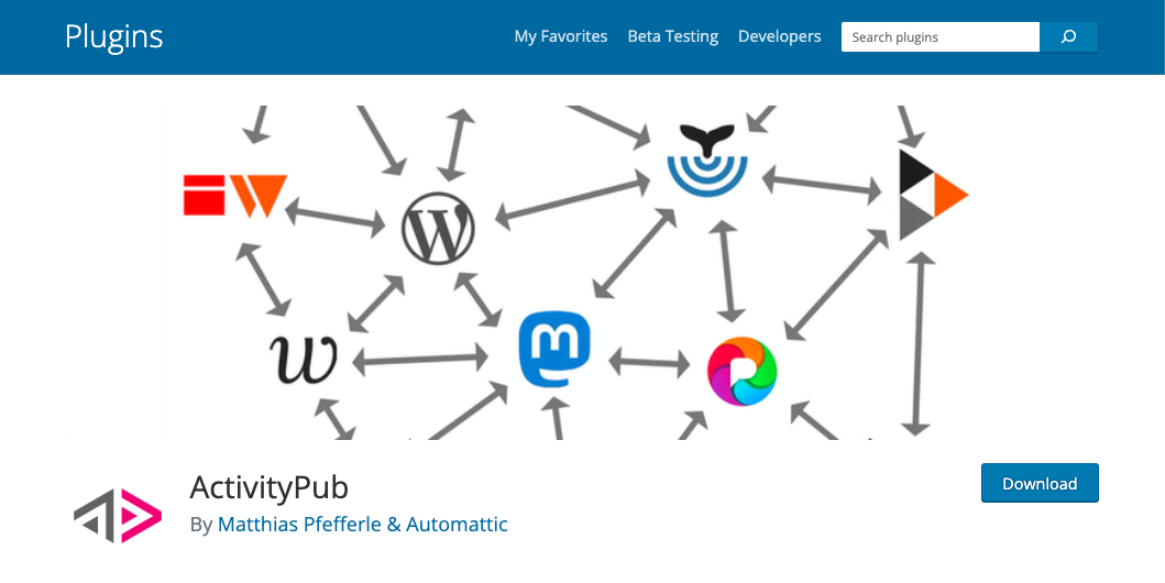 ActivityPub プラグインのテストを開始しました